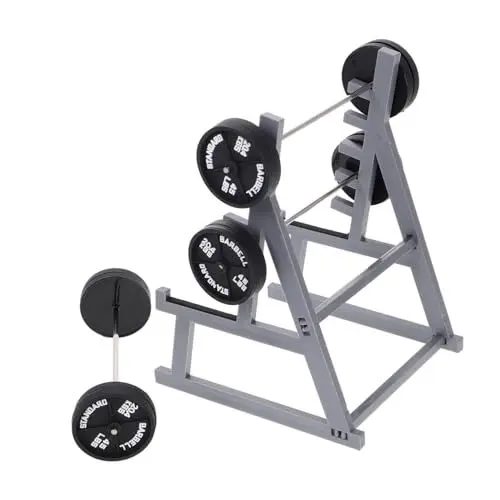 Produktbild: UPKOCH 1 Set Miniatur-fitnessgeräte Für Puppenhaus Squat Rack Stiftaufbewahrungshalter Langhantelständer Büro Schreibtisch