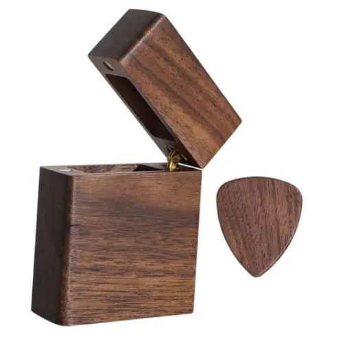 Produktbild: UPKOCH 1 Satz Plektrumkoffer Langlebiges Gitarrenzubehör Gitarren-Pick-aufbewahrungshalter Akustikgitarre Aufbewahrungsorganisator Für Gitarrenplektren Tragbare Gitarre Gitarrenpicks Holz