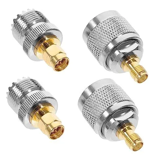 Produktbild: UPKOCH 1 Satz Adapter Auf Buchse Elektronik Koaxialadapter 4er-Set Pl259 Auf/buchse Und So239 Auf/buchse