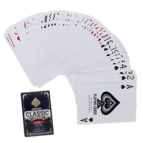 Produktbild: UPKOCH 1 Schachtel Kartenspielen Tischspielzeug Pokerspielzeug Zarte Karten Spielkarneval Lustiges Spiel Brettspiele Nach Hause Tragbare Karten Decks Spielen Kartendeck Pokertisch Plastik