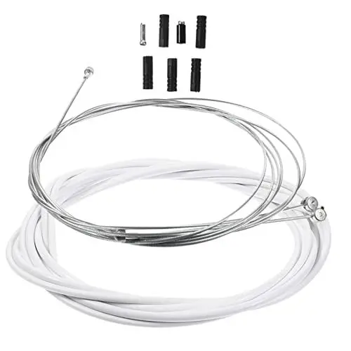 Produktbild: UPKOCH 1 Set Conduit Schaltzug Ersatz Bremszugsatz Bremszugersatz Universal Fahrradbremszug Kabel Umwerfer Bremszuggehäusesatz Getriebe Kunststoff Weiß