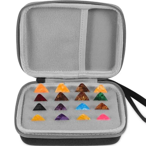 Produktbild: UPKOCH 1 Set Gitarrenplektrentasche Praktisches Gitarrenzubehör Gitarrenfinger Bassgitarrenplektren Gitarrenzubehör Akustikgitarrenplektren Gitarrenplektren Koffer Gitarrenhilfe