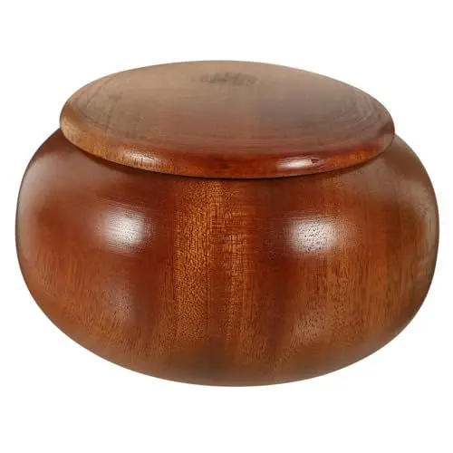 Produktbild: UPKOCH 1pc Holz Set Lagerung Container Stücke Jar Für Erwachsene Gehen Fall Licht