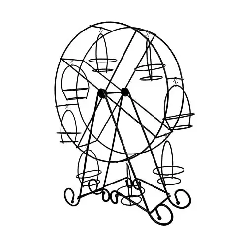 Produktbild: UPKOCH 1 X Riesenrad-Kuchenständer -Display Mini-Pappbecher -Kuchenständer Europäischer Kuchenständer Hochzeitsfeier Kuchenständer Cupcakes-Halter