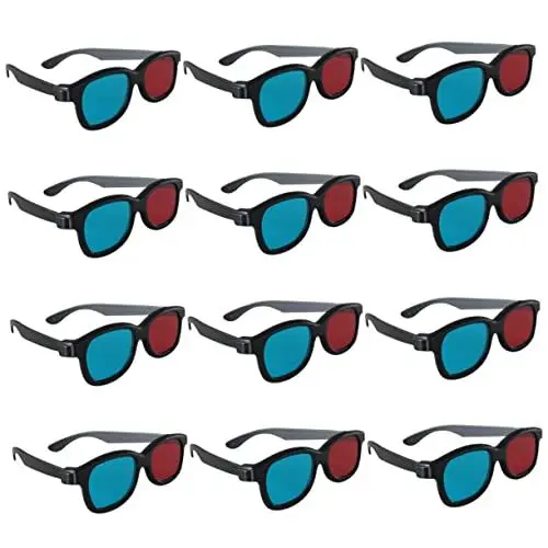 Produktbild: UPKOCH 20St 3D-Brille Goggle-Sonnenbrille 3D- TV- Gl?Ser. 3D-Sonnenbrille Gläser Filmbrille 3D-Videobrille schwarzer Rahmen Laptop Werkzeug Rechner Beamer Plastik