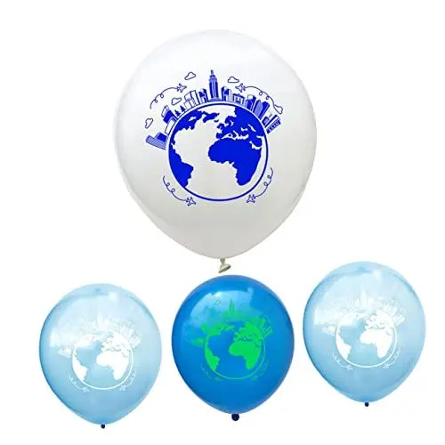 Produktbild: UPKOCH 20 Stück 12 Partyzubehör Luftballons Dekoration Partyballons Klare Luftballons Planet Erde Ballon Ballons Bedrucken Hochzeitsballons Gefälschte Luftballons Dekorative Luftballons