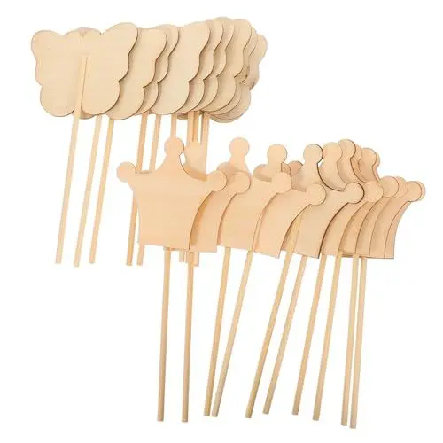 Produktbild: UPKOCH 20stücke Holzschilder Für Draußen Gartenschilder Pflanzenmarkierungen Gartenetiketten Pflanzenetiketten Für Garten Gartenschild Gartenzubehör Pflanzenzubehör Blanko