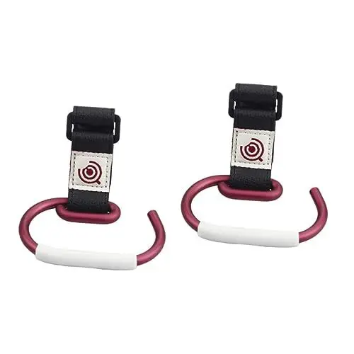 Produktbild: UPKOCH 2St Kinderwagen Aufhänger Hochleistungshaken universeller Kinderwagen Rucksackzubehör Zubehör für Kinderwagen Clip-Haken babysachen wc Kinderwagen-Clips Kinderwagenzubehör