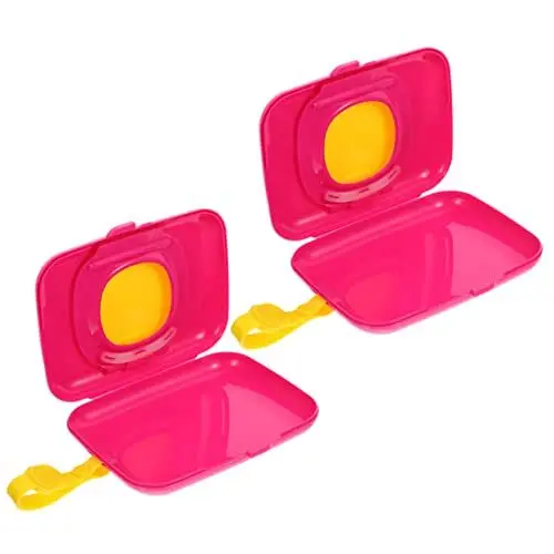 Produktbild: UPKOCH 2St Kiste abwischen Papierhandtuchspender -Feuchttuchhalter Reise-Babytücher pflegeprodukte feuchttuchspender Wischtuchhalter für Wickeltasche Wischhüllen Kieselgel