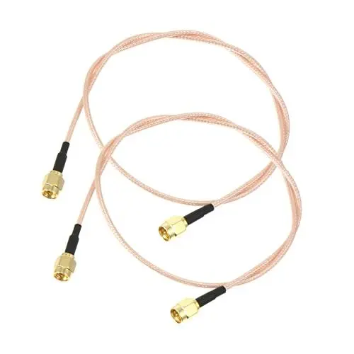 Produktbild: UPKOCH 2St Verlängerungskabel sma zu sma stecker kabel koaxialkabel konfektionierung HF koaxial Jumper Antennenverlängerung HF-Koaxialkabel männlicher Kopf innere Nadel Adapter Kupfer