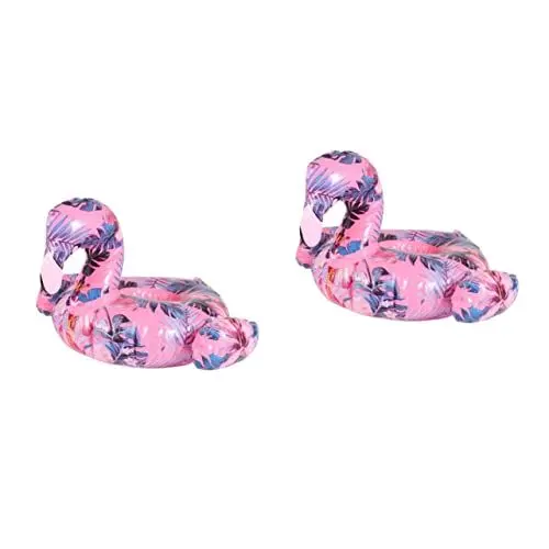 Produktbild: UPKOCH 2St bunter Bierhalter getränketablett im Schwimmbad Flamingo-Getränk schweben aufblasbarer getränkehalter aufblasbare getränkehalter Bierdeckel Schwimmen Wiederverwendbar
