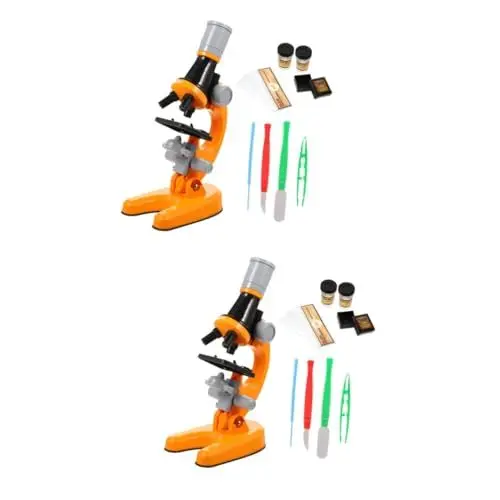 Produktbild: UPKOCH 2 Sätze Kindermikroskop Kindermikroskop Mikroskope Für Schüler Mikroskop Wissenschaft Lernspielzeug Mikroskop Zum Beobachten Werkzeug Kunststoff Orange