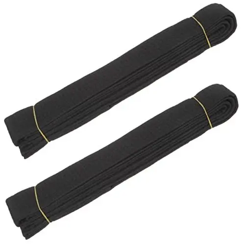 Produktbild: UPKOCH 2 Stück Karategürtel für Taekwondo und Karate Baumwolle und Polyester Atmungsaktiv und Langlebig Trainingsgürtel für Männer und Frauen Kampfsportzubehör