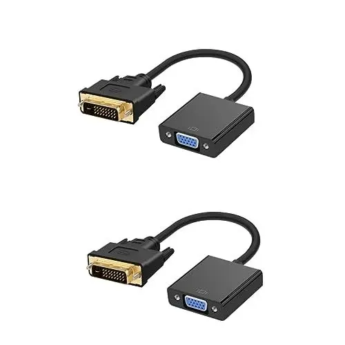 Produktbild: UPKOCH 2 Stücke 1080p Dvi Männlich Zu Weiblich Adapter Dvi 24 1 Pin Konverter Kabel Für Tv Computer