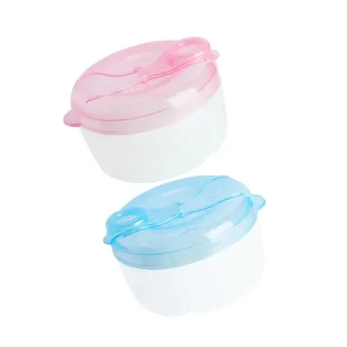 Produktbild: UPKOCH 2st Rotierendes Milchpulverfach Formel Aufbewahrungsbehälter Für Babymilch Zwillingskinderwagen Für Neugeborene Behälter Für Milchpulver Reisebehälter Für Pulver Babypuder Plastik