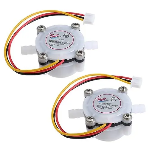 Produktbild: UPKOCH 2st Wasserdurchflussmesser Wassersensor Hall-Effekt-durchflusssensor Funktioniert Hall-Effekt-flüssigkeit Saal Hall-Effekt-Sensor Weiß Wasserreiniger Wasserspender