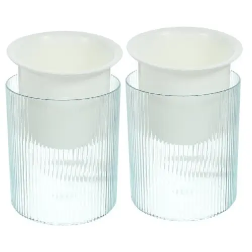 Produktbild: UPKOCH 2stücke Selbstbewässernder Blumentopf Aus Kunststoff Transparenter Wasserspeichertopf Abnehmbarer Pflanzenhalter Für Zimmerpflanzen Stauden Und Gartenpflanzen