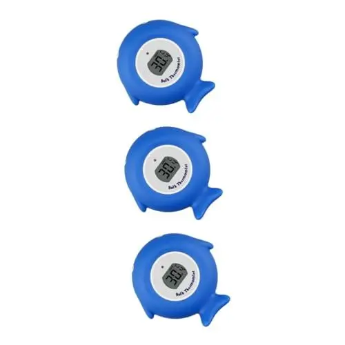 Produktbild: UPKOCH 3St Wasserthermometer Säuglingsbad Babyzimmer Bad schwimmend Babybecken Neugeborenes Bad thermometer babythermeter teich thermometer Fischthermometer Babybadtemperatur Blue