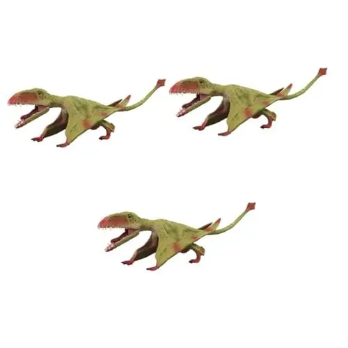 Produktbild: UPKOCH 3 STK Flugsaurier-Dekoration Pterodaktylus-Modell Lebendiges Dinosauriermodell Flugsaurierspielzeug Lebensechtes Dinosauriermodell Green