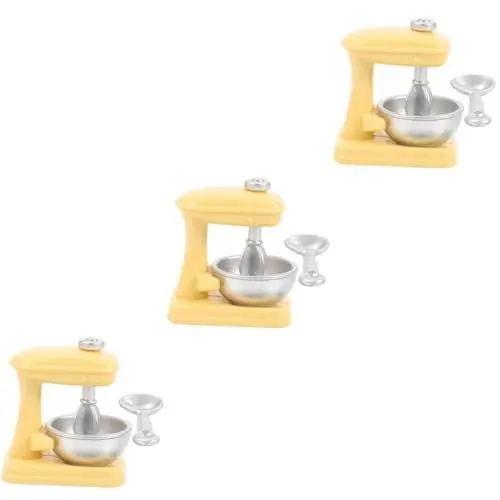 Produktbild: UPKOCH 3 Sätze Mini-Mixer Puppenhaus-miniaturmischer Miniatur-mixmaschine DIY Nudelmixer Puppenhaus-küchenzubehör Miniatur-mischmaschine Puppenhausmöbel Essen Spielen Ob11 Requisiten Abs
