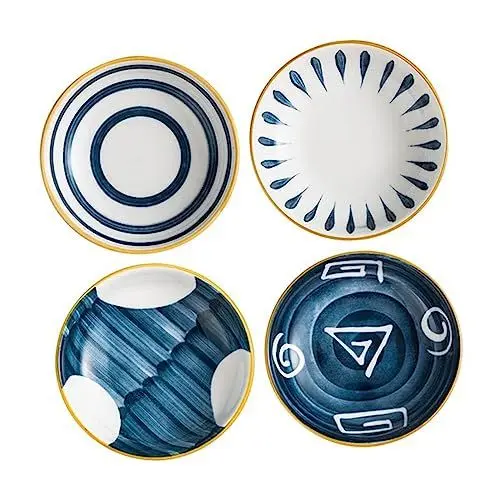 Produktbild: UPKOCH 4-teiliges Set Gewürzgericht Japanische Prise Gericht Kleine Soßenschälchen Schalen Mit Sojasauce Sushi-sojasauce Gericht Sushi-dip-schüssel Beilagenschalen Wiederverwendbar