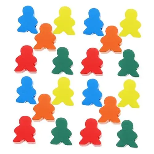 Produktbild: UPKOCH 50 Stück Holzspielfigur, Farbiger, Schachfiguren, Tischspielkomponenten Für Fantasy-strategiespiele, Ersatzmarker Für Circus Agricola, Andere Brettspiele