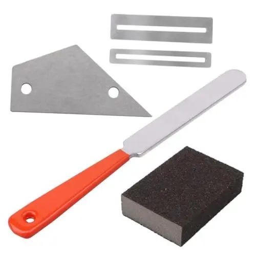 Produktbild: UPKOCH Komplettes Gitarren-reparaturset Bundkronenfeile Rocker Guards Schutz Des Griffbretts Polier- und Schleifblock
