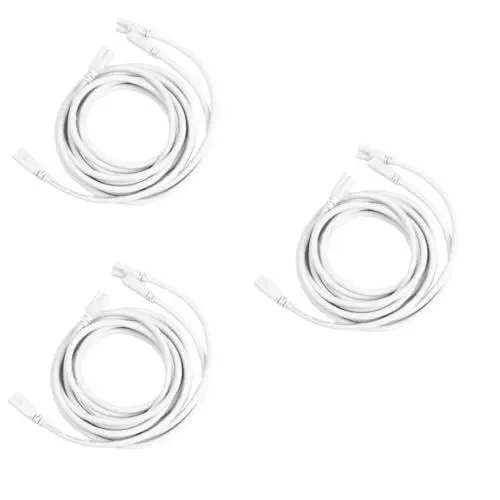 Produktbild: UPKOCH 6 Stück 2 Lampenanschlusskabel Netzkabel Led-lampe Anschlusskabel Für Deckenleuchten Glühbirnenfassung Led-röhre Stromkabel Glühbirne Geführt Doppelkopf Steckdose T5 Weiß