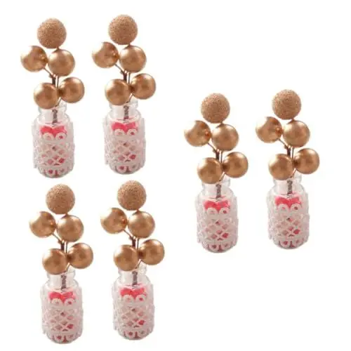 Produktbild: UPKOCH 6 Stück Maske Miniatur Hausbedarf Kleines Bonsai Modell Miniatur Beerenpicks Puppenhaus Dekoration Miniatur Topfbeere Mini Beerenpicks Modell Miniatur Weihnachts