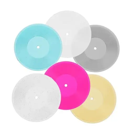 Produktbild: UPKOCH 6stücke Teiliges Miniatur Schallplatten Dekorative Vinylplatten Für Puppenhaus Miniaturlandschaften Detailreiche Nachbildung Für Kreative Bastelprojekte Und Raumgestaltung