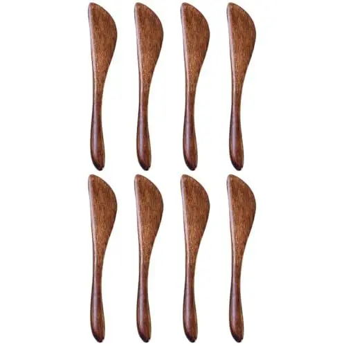 Produktbild: UPKOCH 8Er-Pack Buttermesser Aus Holz Sahnestreicher Käsemarmeladenstreichmesser Küchenutensilien
