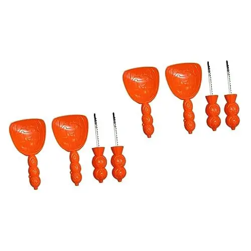 Produktbild: UPKOCH 2 Sets Halloween-kürbis-schnitzwerkzeuge-Set Für Laternen Obstschnitzwerkzeuge Aus Edelstahl Schaufel 4 Stück X 2