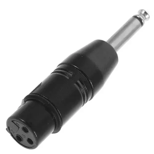 Produktbild: UPKOCH Mikrofon Versorgung Zu 6 35mm Männlichen Adapter Einfach Stereo Jack Konverter Robuste Zink-legierung Für Live