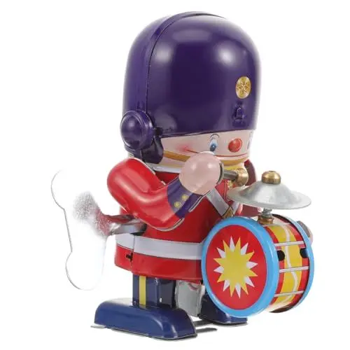 Produktbild: UPKOCH Retro Blechspielzeug Vintage Aufzieh-Schlagzeuger Soldat Marschierender Soldat Spielzeug für Jungen