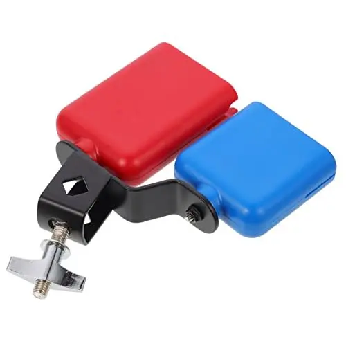 Produktbild: UPKOCH Drumset Kuhglocke Trommelzubehör Kinderinstrumente Timbales Dual Schlagzeug Kuhglocke Schlaginstrument Kuhglocke kinderspielzeug praktische Kuhglocke Kuhglockeninstrument Metall