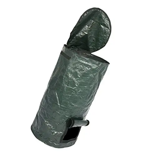 Produktbild: UPKOCH Gartensack für Organische Abfälle Robuster Wiederverwendbarer Kompostbeutel mit Reißverschluss und für Garten und Außenbereich Grün
