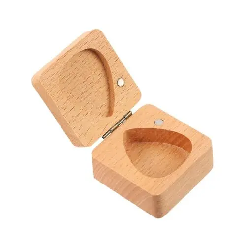 Produktbild: UPKOCH Kasten Pick-Box Aus Holz Für Gitarrenplektren Mülleimer-Organizer Gitarrenzubehör Zubehör Für Gitarrenpicks Plektrum Aufbewahrung Von Gitarrenplektren