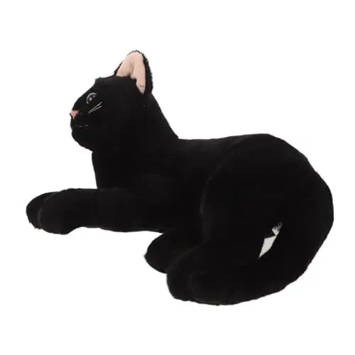 Produktbild: UPKOCH Katze Plüschtier Kleinkinder Spielzeug Plüsch Kissen Gefülltes Plüschtier Plüschkatze Halloween Kissen Gefülltes Schwarzes Katzenspielzeug Gefülltes Katzenspielzeug