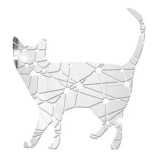 Produktbild: UPKOCH Vielseitiger Wandaufkleber Für Tv-hintergrund – Luxuriöse Geometrische Katzenaufkleber Einfach Abziehen Und Aufkleben Für Die Heimdekoration