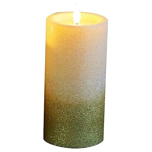 Produktbild: UPKOCH Kerzenlampe Aus Goldpulver Batterie Kerzen Kerzenständer Dekorativ Wohnkultur Adventskerzen Brennende Stabkerze Realistische Kerzen Weihnachtskerzenlampe Für Den Außenbereich Led