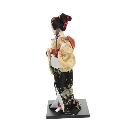 Produktbild: UPKOCH Traditionelle Kostüm-Kimono-puppenstatue Japanisches Sammlerfigur Asiatisches Ästhetisches Wohndekor