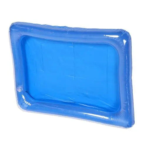 Produktbild: UPKOCH Kinderbecken Babybecken Für Kinder Sommer Fischteich Aufblasbarer Babypool Kleiner Aufblasbarer Pool Schwimmbad Wasserbecken Aufblasbarer Kinderpool Angelteich PVC Sky-Blue