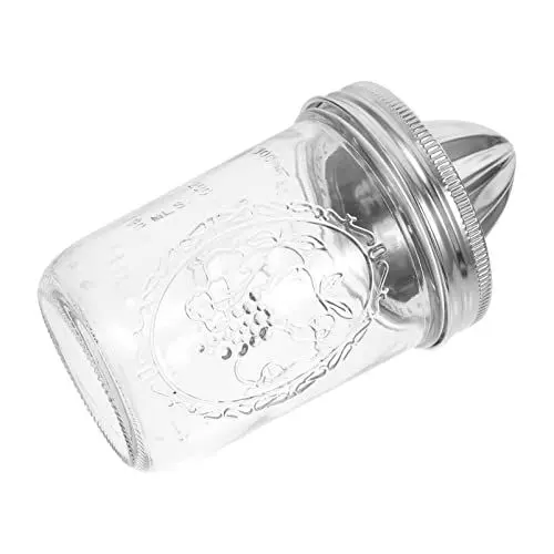 Produktbild: Mason Jar Citrus Juicer Squeezer: 480Ml Edelstahl Handbuch Zitrone Juicer Reibahle Citrus Squeezer Presser für Fruchtsaft Orangensaft