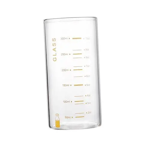 Produktbild: UPKOCH Messbecher Klare Milchgläser Transparente Gläser Limonadenglas Kaffeetasse Aus Glas Kaffee Trinkgläser Alkoholgläser Bechergläser Klare Trinkgläser Wasserflasche Mit