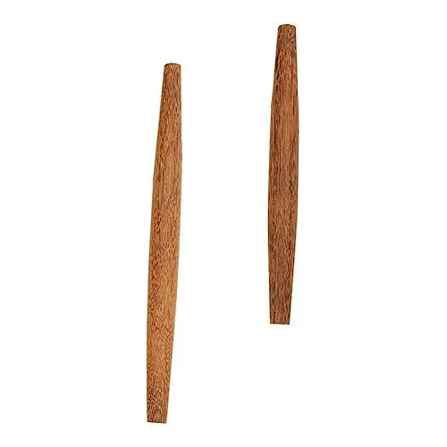 Produktbild: UPKOCH 2 Stück Nudelhölzer Nudelholz Keks-Nudelholz 25cm+30cm Tortellini-Nudeln Kochroller Französisches Nudelholz Werkzeuge Nudelholz Backzubehör Holz