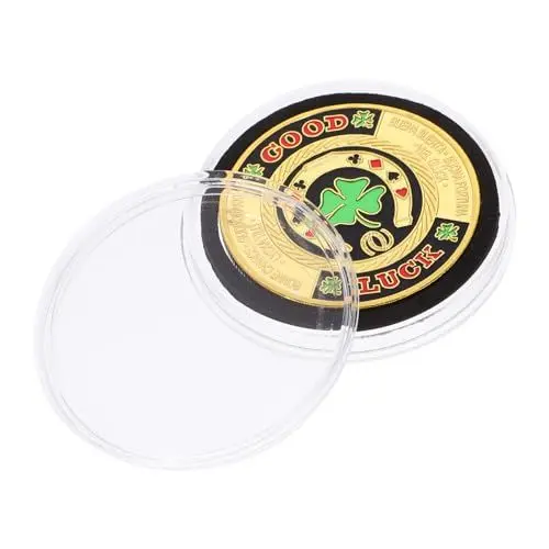 Produktbild: UPKOCH Kupfer-souvenir-pokerchip Poker-pokerkarte Sammler- Pokerkartenschutz Pokerschutz Für Glück