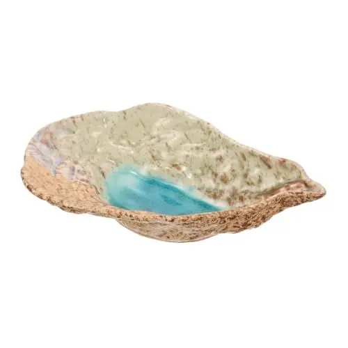 Produktbild: UPKOCH Schmetterlingsfutterstation Keramisch Wasserschale für Bienen Outdoor Futterspender für Garten Dekorative Futterplatte Sandglasiert Blau