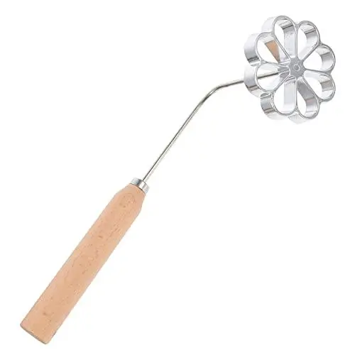 Produktbild: UPKOCH Schwedische Mit Griff Rosetteneisen Mit Holzgriff Ravioli Empanadapresse Blumenform Rosettenschneider Pressformen Waffeleisen Zum Backen Antihaft-Teigpresse Quadratische Waffelformen