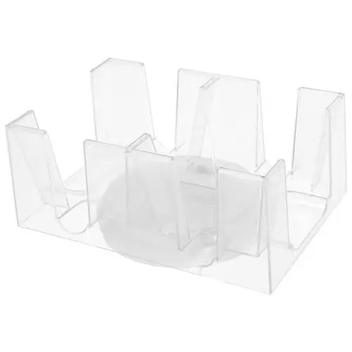 Produktbild: UPKOCH Kunststoff Poker Card Rack Rotierenden Spielkarten Tray Home Spielkarten Versorgung Lagerung Stehen