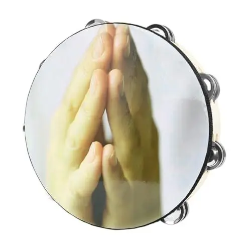 Produktbild: UPKOCH Tamburin Musikalischer Rhythmus Spielzeug Für Kinder Jingle Bells Handglocke Trommelinstrument Shaker Glocken Musikinstrument Handtrommel Pädagogische Handtrommel